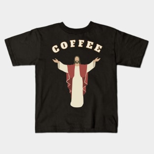 Jesus Turned Water into Wine. I Turn Coffee into Energy Kids T-Shirt